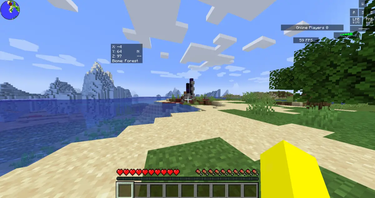 What catches lightning in Minecraft?
