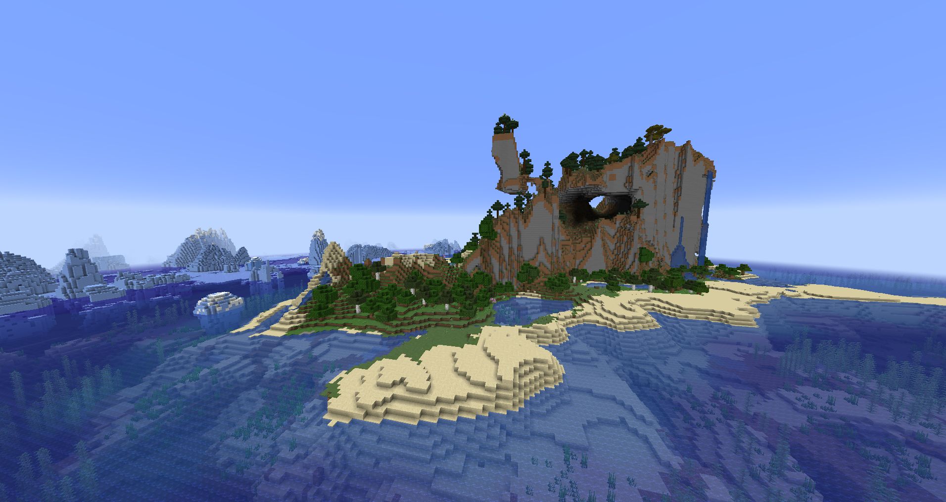 Micro Shattered Savannah Ocean Cave To Y 40 Minecraft Seeds