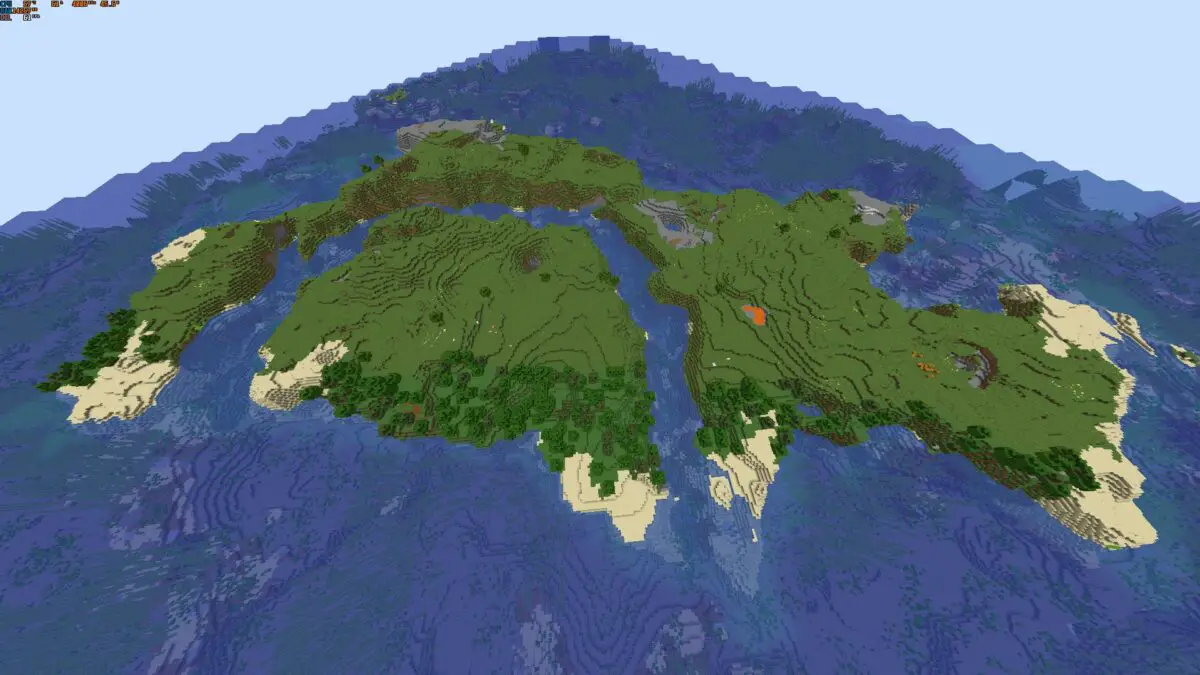 Just a normal island with structures